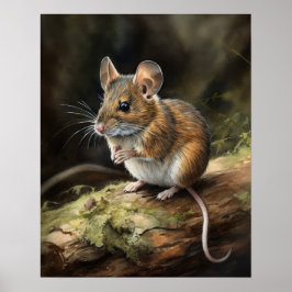 Holzmäuse Woodland Animal Art Print Poster
