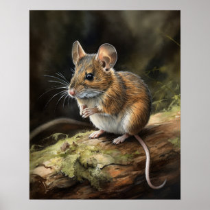Holzmäuse Woodland Animal Art Print Poster