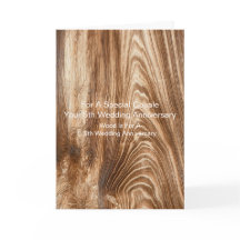 Holzmuster Personalisiert 5. Hochzeitstag