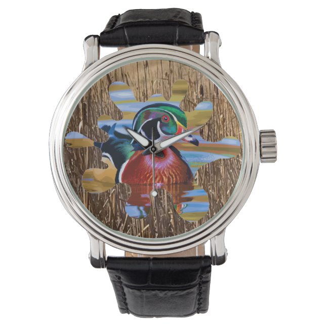 Holzock Watch, Duck Hunter Armbanduhr (Vorderseite)