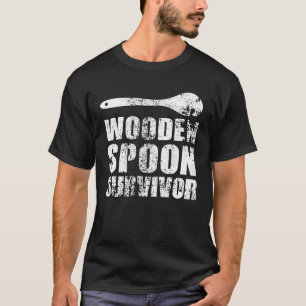 Holzofenlöffel Survivor Funny Italienisches Gesche T-Shirt