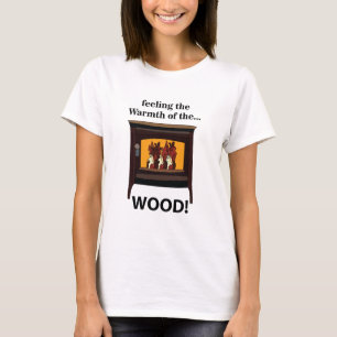 Holzofenofen Holz warm T-Shirt