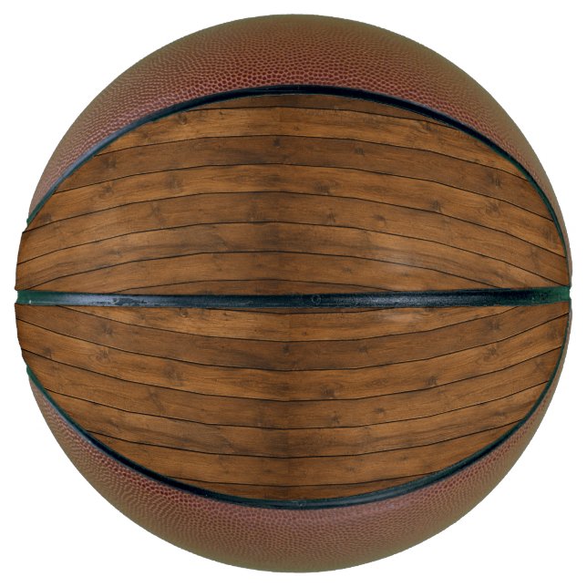 Holzoptik Basketball (Vorderseite)
