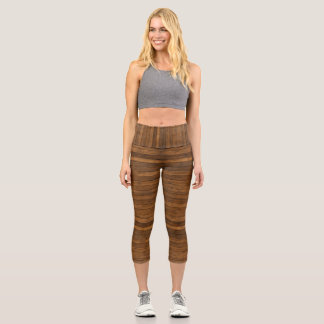 Holzoptik Capri Leggings