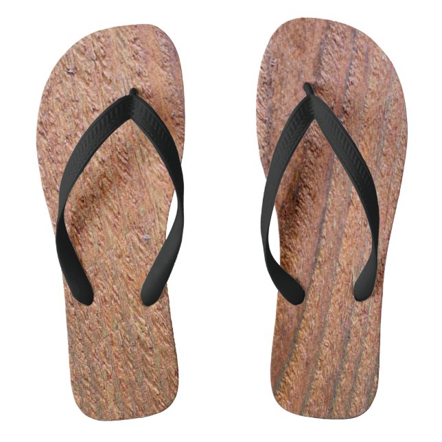 Holzoptik Flip Flops (Fußbett)