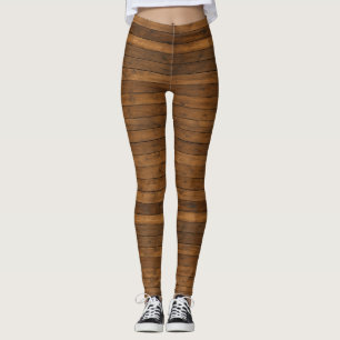 Holzoptik Leggings