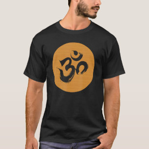 Holzoptik OM Yoga-Meditation T-Shirt