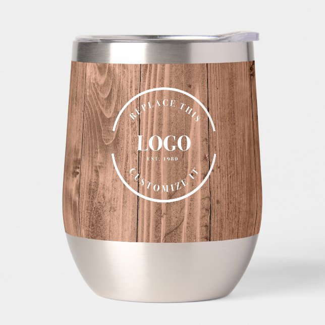 Holzoptik Rustikal mit Logo Website (Links)