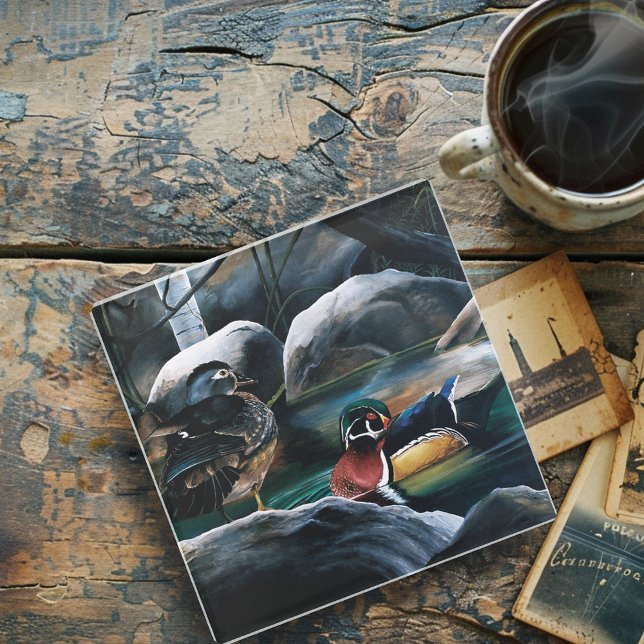 Holzosen-Teich Glasuntersetzer (Von Creator hochgeladen)