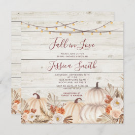 Holzpampas Grass Pumpkin Fall in Liebe Dusche Einladung