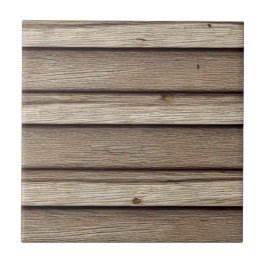 Holzplanen gestalten braune Keramik Fliese