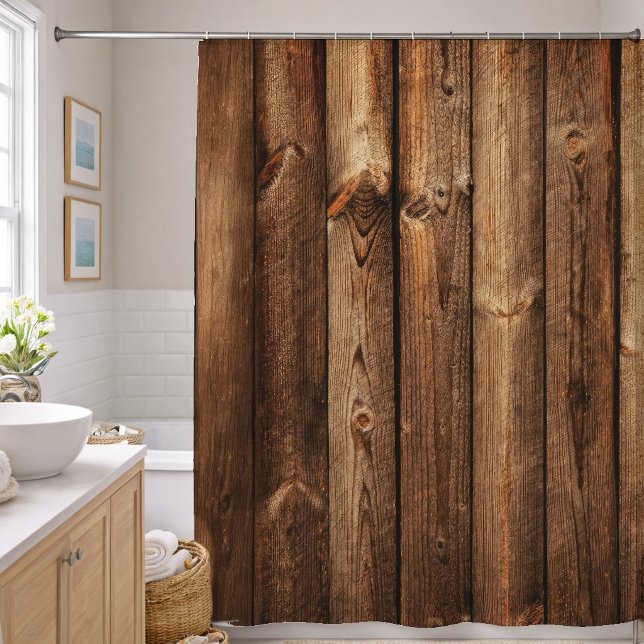 Holzplanken Bretter  Duschvorhang (Von Creator hochgeladen)