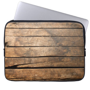 Holzplanken Laptopschutzhülle