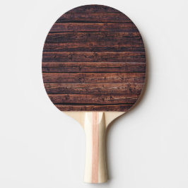 Holzplanken mit Maserungdetails Nahaufnahme-Foto Tischtennis Schläger