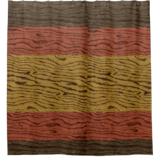 Holzplatten Deutschlandflagge Duschvorhang