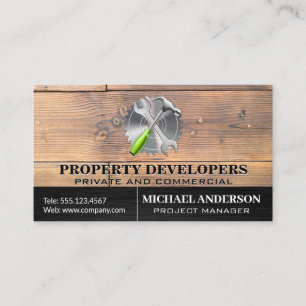 Holzplatten   Sägebürsterhammer Visitenkarte