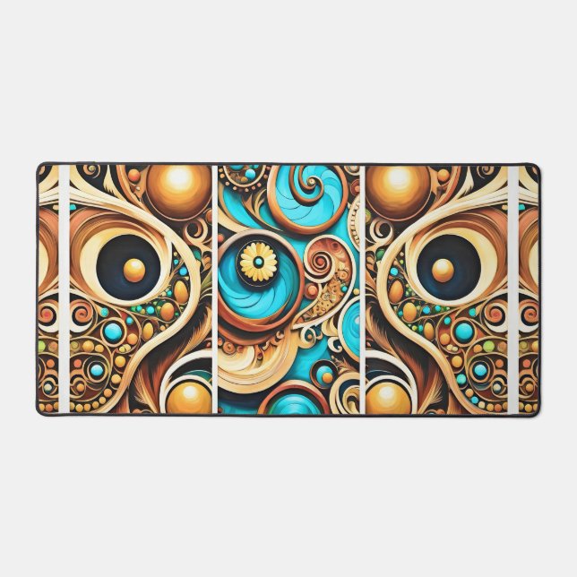 Holzpuzzle Schreibtischunterlage (Vorderseite)