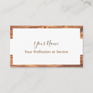 Holzrahmen für die Innenausstattung! Visitenkarte