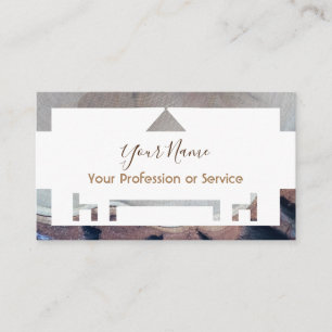 Holzrahmen für Innenarchitektur und Möbel! Visitenkarte