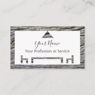 Holzrahmen für Innenarchitektur und Möbel! Visitenkarte