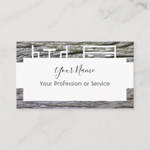 Holzrahmen für Interieur und Möbel! Visitenkarte
