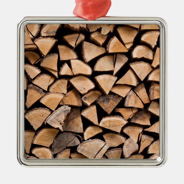 Holzrahmen Silbernes Ornament (Vorne)