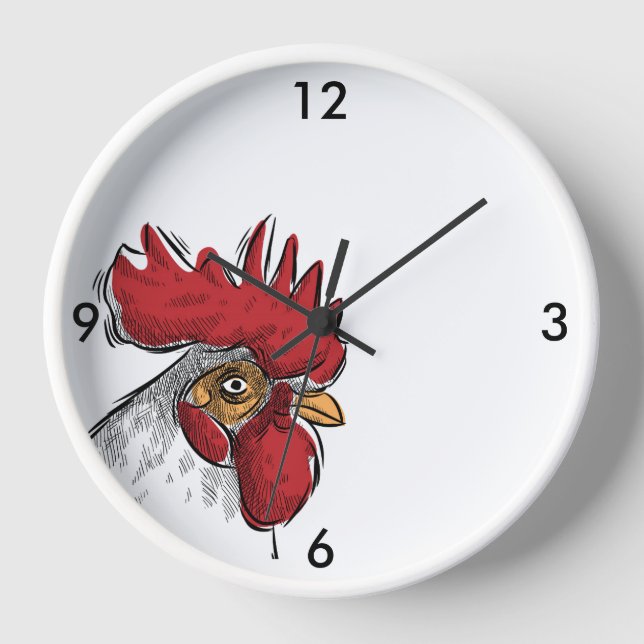 Holzrahmenuhr Uhr (Vorderseite)