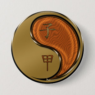 Holzratte Button