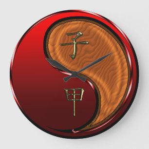 Holzratte Große Wanduhr