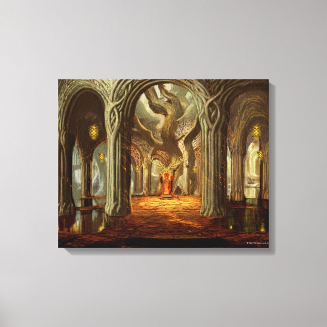 Holzrealm Throne Zimmerkonzept Leinwanddruck (Vorderseite)