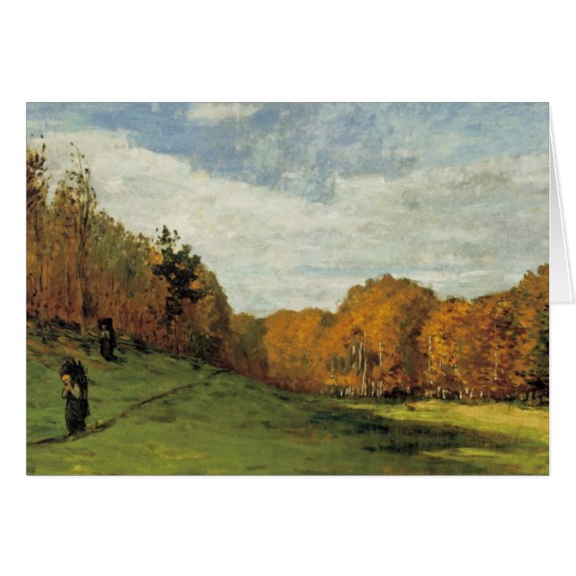 Holzsammler am Rande des Waldes (Vorderseite (Horizontal))