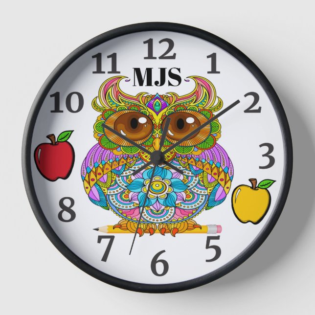 Holzsäulenuhr Uhr (Vorderseite)