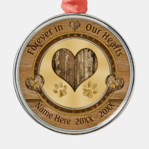 Holzschaukeln und Pfauenhund sind weggegangen Gesc Ornament Aus Metall