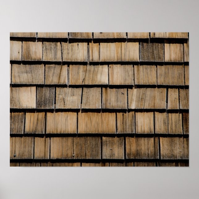 Holzschindeln Poster (Vorne)