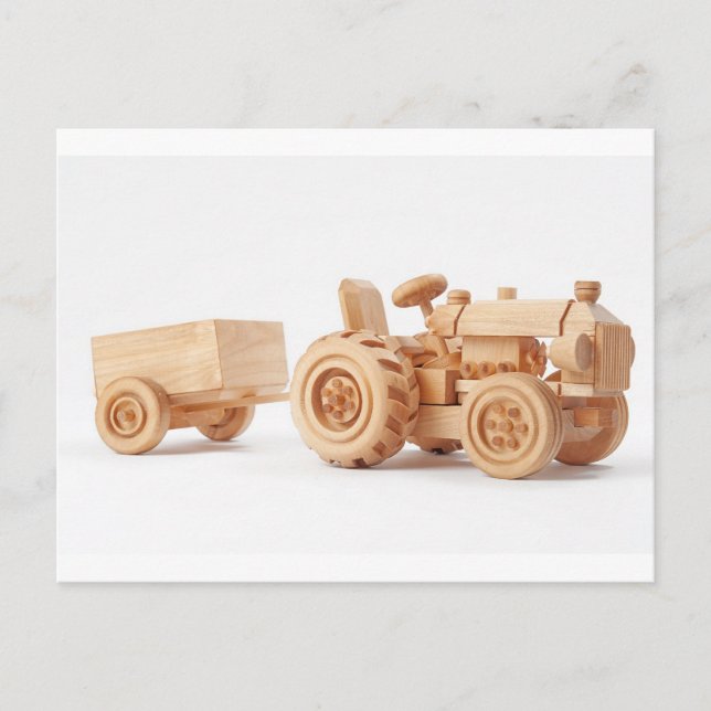 Holzschlepper Postkarte (Vorderseite)