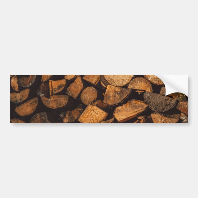 Holzschnitt Autoaufkleber (Vorne)