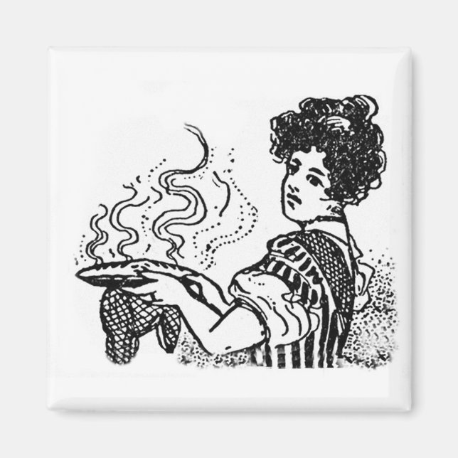 Holzschnitt Cook Magnet (Vorne)