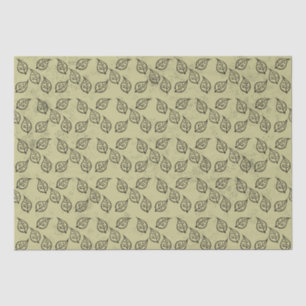 Holzschnitt-Muster auf antiquiert Seidenpapier