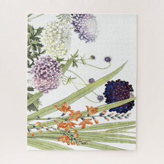 Holzschnitt-Nadelkissen-Blumen von Konan Jigaaw Puzzle