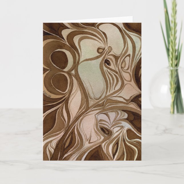 Holzschnitt Notecard Karte (Vorderseite)