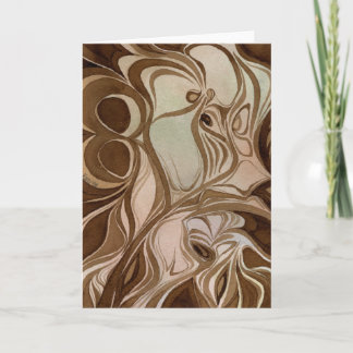 Holzschnitt Notecard Karte