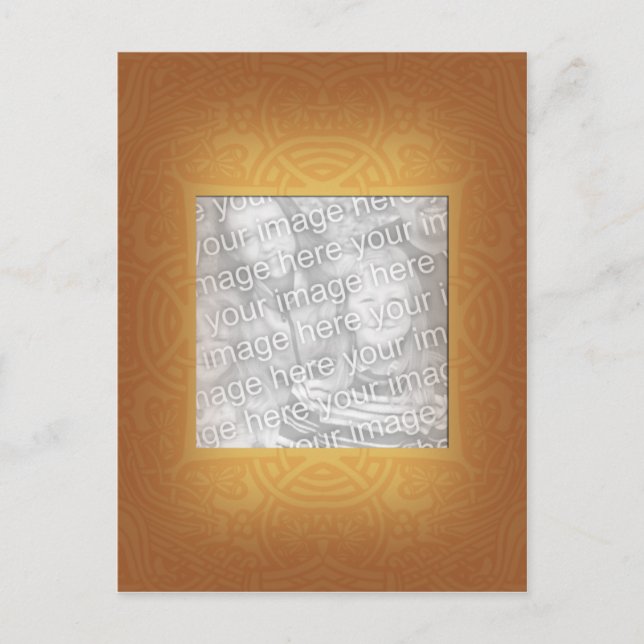 Holzschnitt Postkarte (Vorderseite)