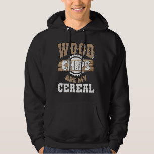 Holzschnitzel sind meine Müsli-komischen Holzarbei Hoodie