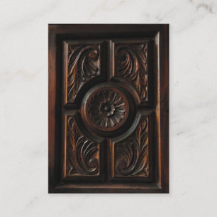 Holzschnitzerei Visitenkarte