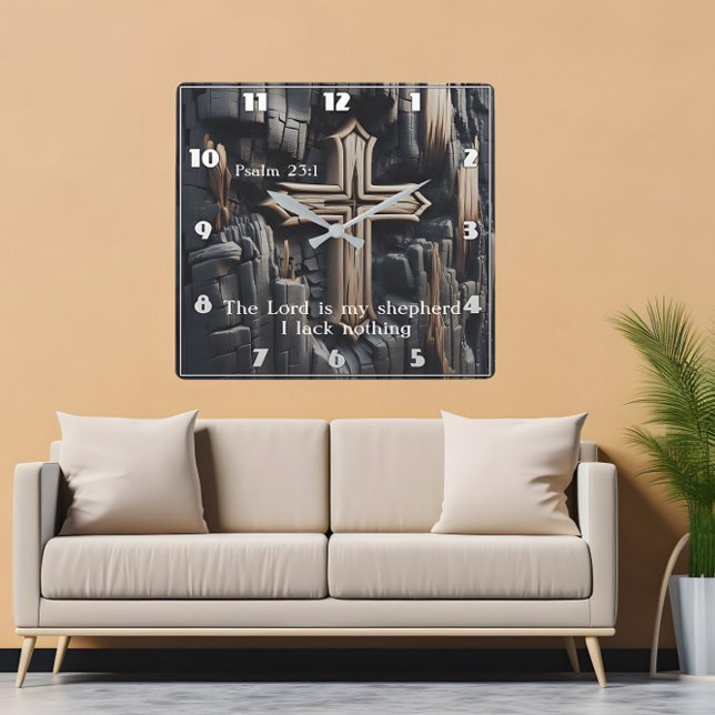 Holzschnitzereien 23:1 quadratische wanduhr (Von Creator hochgeladen)