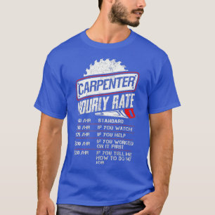 Holzschnitzerstundenvergütung für Holzbearbeitungs T-Shirt