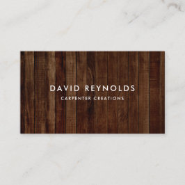 Holzschnitzwerk Visitenkarte