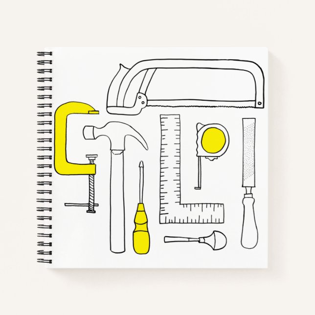 Holzschreibmaschine Notizbuch (Vorderseite)