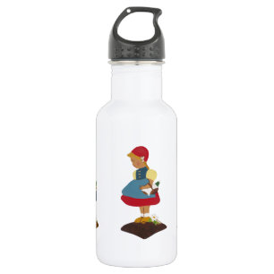 Holzschuh Mädchen Wasser Flasche Edelstahlflasche