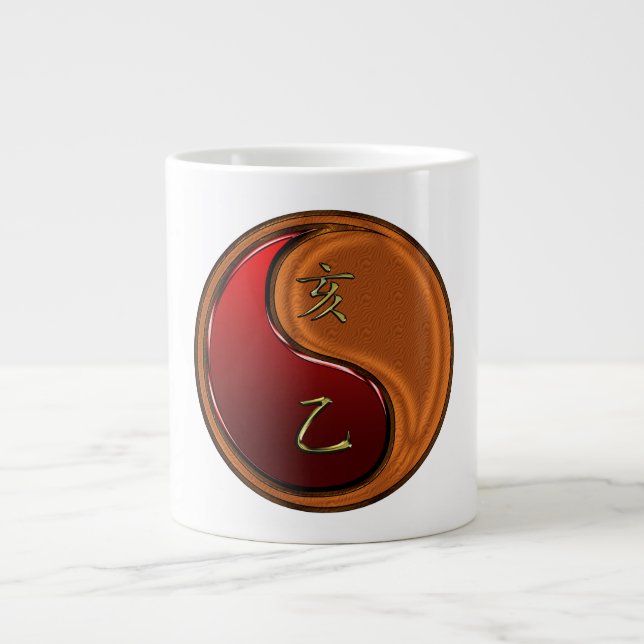 Holzschwein Jumbo-Tasse (Vorderseite)